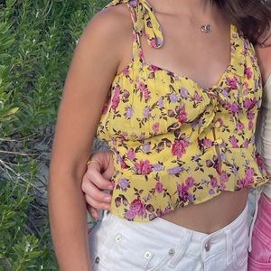 FOR LOVE AND LEMONS - Odette floral top and skirt set, size S